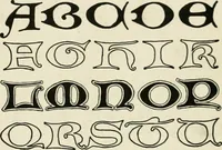 An illustration from The essentials of lettering; a manual for students and designers (1912)