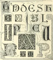 An illustration from The essentials of lettering; a manual for students and designers (1912)