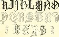 An illustration from The essentials of lettering; a manual for students and designers (1912)