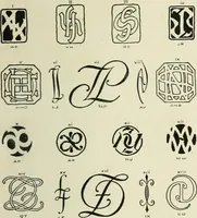 An illustration from The essentials of lettering; a manual for students and designers (1912)
