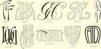An illustration from The essentials of lettering; a manual for students and designers (1912)