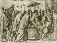 An illustration from Esseqvie della Sacra Cattolica, e Real Maesta di Margherita d'Avstria regina di Spagna, : celebrate dal serenissimo don Cosimo II. gran duca di Toscana IIII (1612)