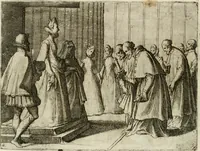 An illustration from Esseqvie della Sacra Cattolica, e Real Maesta di Margherita d'Avstria regina di Spagna, : celebrate dal serenissimo don Cosimo II. gran duca di Toscana IIII (1612)