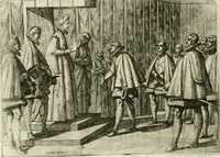 An illustration from Esseqvie della Sacra Cattolica, e Real Maesta di Margherita d'Avstria regina di Spagna, : celebrate dal serenissimo don Cosimo II. gran duca di Toscana IIII (1612)