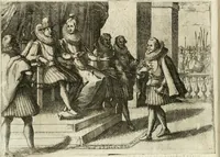 An illustration from Esseqvie della Sacra Cattolica, e Real Maesta di Margherita d'Avstria regina di Spagna, : celebrate dal serenissimo don Cosimo II. gran duca di Toscana IIII (1612)