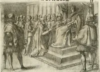 An illustration from Esseqvie della Sacra Cattolica, e Real Maesta di Margherita d'Avstria regina di Spagna, : celebrate dal serenissimo don Cosimo II. gran duca di Toscana IIII (1612)