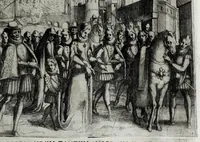 Picture 11 of 18 from Esseqvie della Sacra Cattolica, e Real Maesta di Margherita d'Avstria regina di Spagna : celebrate dal serenissimo don Cosimo II. gran duca di Toscana IIII (1612), leaf 37