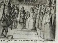Picture 12 of 18 from Esseqvie della Sacra Cattolica, e Real Maesta di Margherita d'Avstria regina di Spagna : celebrate dal serenissimo don Cosimo II. gran duca di Toscana IIII (1612), leaf 39