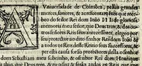 An illustration from Estatvtos da Vniversidade de Coimbra : confirmados por el Rei Dom Phelippe primeiro deste nome, nosso Sehnor, em o anno de 1591 (1593)