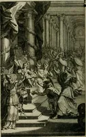 An illustration from Esther, tragedie tirée de l'Escriture sainte (1689)