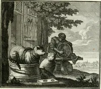 An illustration from Ethica naturalis, seu, Documenta moralia e variis rerum naturalium proprietatib[us], virtutum vitiorumq[ue] symbolicis imaginibus collecta (1700)