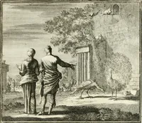 An illustration from Ethica naturalis, seu, Documenta moralia e variis rerum naturalium proprietatib[us], virtutum vitiorumq[ue] symbolicis imaginibus collecta (1700)