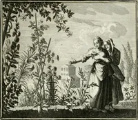 An illustration from Ethica naturalis, seu, Documenta moralia e variis rerum naturalium proprietatib[us], virtutum vitiorumq[ue] symbolicis imaginibus collecta (1700)
