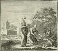 An illustration from Ethica naturalis, seu, Documenta moralia e variis rerum naturalium proprietatib[us], virtutum vitiorumq[ue] symbolicis imaginibus collecta (1700)