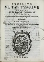Picture 16 of 16 from Ethicus stylobates colossi sancti cardinalis Caroli magnalium patratoris, siue, Illustriss.mae Borromaeorum familiae elogium (1618), leaf 609