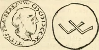 An illustration from Ethruscarum antiquitatum fragmenta : quibus vrbis Romae, aliarumque gentium primordia, mores, & res gestae indicantur (1637)