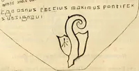 An illustration from Ethruscarum antiquitatum fragmenta : quibus vrbis Romae, aliarumque gentium primordia, mores, & res gestae indicantur (1637)