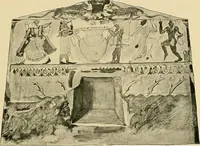 An illustration from Etruscan tomb paintings, Their subjects and significance (1922)