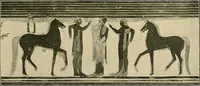 An illustration from Etruscan tomb paintings, Their subjects and significance (1922)