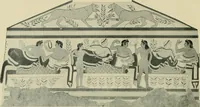 An illustration from Etruscan tomb paintings, Their subjects and significance (1922)