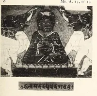 An illustration from Étude sur l'iconographie bouddhique de l'Inde, d'après des documents nouveaux (1900)