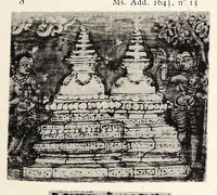 An illustration from Étude sur l'iconographie bouddhique de l'Inde, d'après des documents nouveaux (1900)