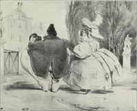 An illustration from Europas Fürsten im Sittenspiegel der Karikatur, mit 468 Textillustrationen und 72 farbigen Kunstblättern nach seltenen und amüsanten Karikaturen, aus allen Ländern und Zeitepochen (1908)
