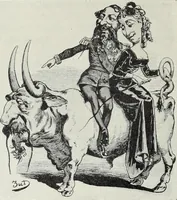 An illustration from Europas Fürsten im Sittenspiegel der Karikatur, mit 468 Textillustrationen und 72 farbigen Kunstblättern nach seltenen und amüsanten Karikaturen, aus allen Ländern und Zeitepochen (1908)