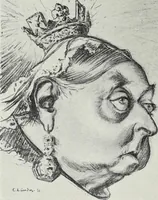 An illustration from Europas Fürsten im Sittenspiegel der Karikatur, mit 468 Textillustrationen und 72 farbigen Kunstblättern nach seltenen und amüsanten Karikaturen, aus allen Ländern und Zeitepochen (1908)