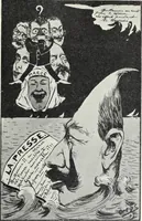 An illustration from Europas Fürsten im Sittenspiegel der Karikatur, mit 468 Textillustrationen und 72 farbigen Kunstblättern nach seltenen und amüsanten Karikaturen, aus allen Ländern und Zeitepochen (1908)