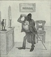 An illustration from Europas Fürsten im Sittenspiegel der Karikatur, mit 468 Textillustrationen und 72 farbigen Kunstblättern nach seltenen und amüsanten Karikaturen, aus allen Ländern und Zeitepochen (1908)