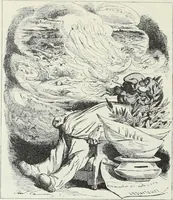 An illustration from Europas Fürsten im Sittenspiegel der Karikatur, mit 468 Textillustrationen und 72 farbigen Kunstblättern nach seltenen und amüsanten Karikaturen, aus allen Ländern und Zeitepochen (1908)