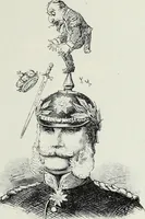An illustration from Europas Fürsten im Sittenspiegel der Karikatur, mit 468 Textillustrationen und 72 farbigen Kunstblättern nach seltenen und amüsanten Karikaturen, aus allen Ländern und Zeitepochen (1908)