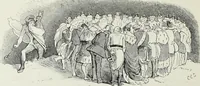 An illustration from Europas Fürsten im Sittenspiegel der Karikatur, mit 468 Textillustrationen und 72 farbigen Kunstblättern nach seltenen und amüsanten Karikaturen, aus allen Ländern und Zeitepochen (1908)
