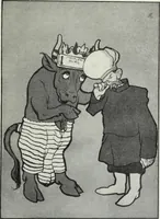 An illustration from Europas Fürsten im Sittenspiegel der Karikatur, mit 468 Textillustrationen und 72 farbigen Kunstblättern nach seltenen und amüsanten Karikaturen, aus allen Ländern und Zeitepochen (1908)