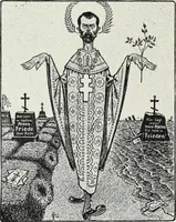 An illustration from Europas Fürsten im Sittenspiegel der Karikatur, mit 468 Textillustrationen und 72 farbigen Kunstblättern nach seltenen und amüsanten Karikaturen, aus allen Ländern und Zeitepochen (1908)