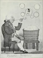 An illustration from Europas Fürsten im Sittenspiegel der Karikatur, mit 468 Textillustrationen und 72 farbigen Kunstblättern nach seltenen und amüsanten Karikaturen, aus allen Ländern und Zeitepochen (1908)
