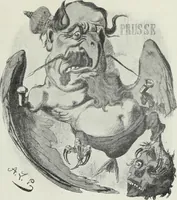 An illustration from Europas Fürsten im Sittenspiegel der Karikatur, mit 468 Textillustrationen und 72 farbigen Kunstblättern nach seltenen und amüsanten Karikaturen, aus allen Ländern und Zeitepochen (1908)