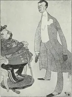 An illustration from Europas Fürsten im Sittenspiegel der Karikatur, mit 468 Textillustrationen und 72 farbigen Kunstblättern nach seltenen und amüsanten Karikaturen, aus allen Ländern und Zeitepochen (1908)