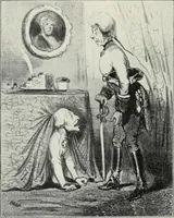 An illustration from Europas Fürsten im Sittenspiegel der Karikatur, mit 468 Textillustrationen und 72 farbigen Kunstblättern nach seltenen und amüsanten Karikaturen, aus allen Ländern und Zeitepochen (1908)