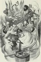An illustration from Europas Fürsten im Sittenspiegel der Karikatur, mit 468 Textillustrationen und 72 farbigen Kunstblättern nach seltenen und amüsanten Karikaturen, aus allen Ländern und Zeitepochen (1908)