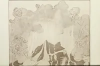 An illustration from Europas Fürsten im Sittenspiegel der Karikatur, mit 468 Textillustrationen und 72 farbigen Kunstblättern nach seltenen und amüsanten Karikaturen, aus allen Ländern und Zeitepochen (1908)