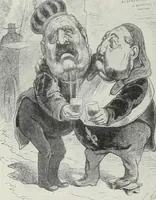 An illustration from Europas Fürsten im Sittenspiegel der Karikatur, mit 468 Textillustrationen und 72 farbigen Kunstblättern nach seltenen und amüsanten Karikaturen, aus allen Ländern und Zeitepochen (1908)