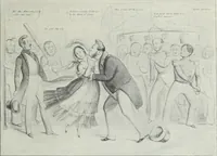 An illustration from Europas Fürsten im Sittenspiegel der Karikatur, mit 468 Textillustrationen und 72 farbigen Kunstblättern nach seltenen und amüsanten Karikaturen, aus allen Ländern und Zeitepochen (1908)