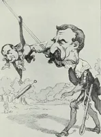 An illustration from Europas Fürsten im Sittenspiegel der Karikatur, mit 468 Textillustrationen und 72 farbigen Kunstblättern nach seltenen und amüsanten Karikaturen, aus allen Ländern und Zeitepochen (1908)