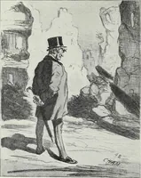 An illustration from Europas Fürsten im Sittenspiegel der Karikatur, mit 468 Textillustrationen und 72 farbigen Kunstblättern nach seltenen und amüsanten Karikaturen, aus allen Ländern und Zeitepochen (1908)