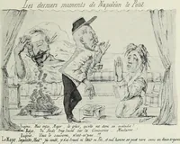 An illustration from Europas Fürsten im Sittenspiegel der Karikatur, mit 468 Textillustrationen und 72 farbigen Kunstblättern nach seltenen und amüsanten Karikaturen, aus allen Ländern und Zeitepochen (1908)