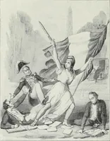An illustration from Europas Fürsten im Sittenspiegel der Karikatur, mit 468 Textillustrationen und 72 farbigen Kunstblättern nach seltenen und amüsanten Karikaturen, aus allen Ländern und Zeitepochen (1908)