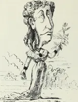 An illustration from Europas Fürsten im Sittenspiegel der Karikatur, mit 468 Textillustrationen und 72 farbigen Kunstblättern nach seltenen und amüsanten Karikaturen, aus allen Ländern und Zeitepochen (1908)