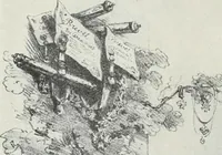 An illustration from Europas Fürsten im Sittenspiegel der Karikatur, mit 468 Textillustrationen und 72 farbigen Kunstblättern nach seltenen und amüsanten Karikaturen, aus allen Ländern und Zeitepochen (1908)